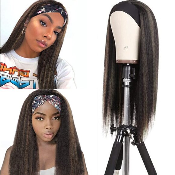 Other - Synthetic Headband Wig Wave Headband Wig for Black Women Synthetic 24inch Natura